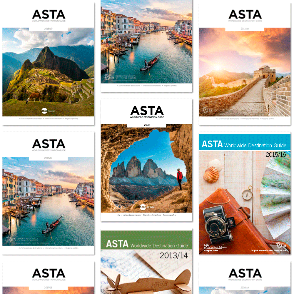 ASTA Worldwide Destination Guide covers