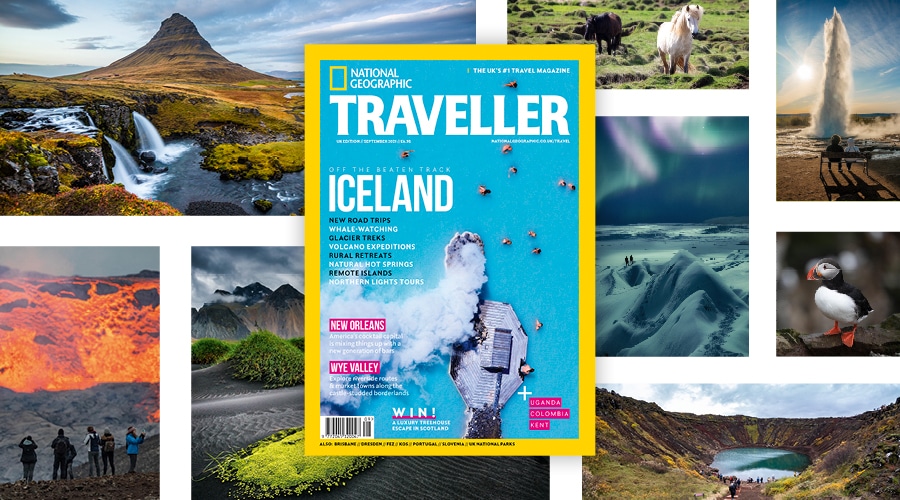 The cover of the September issue of National Geographic Traveller (UK).