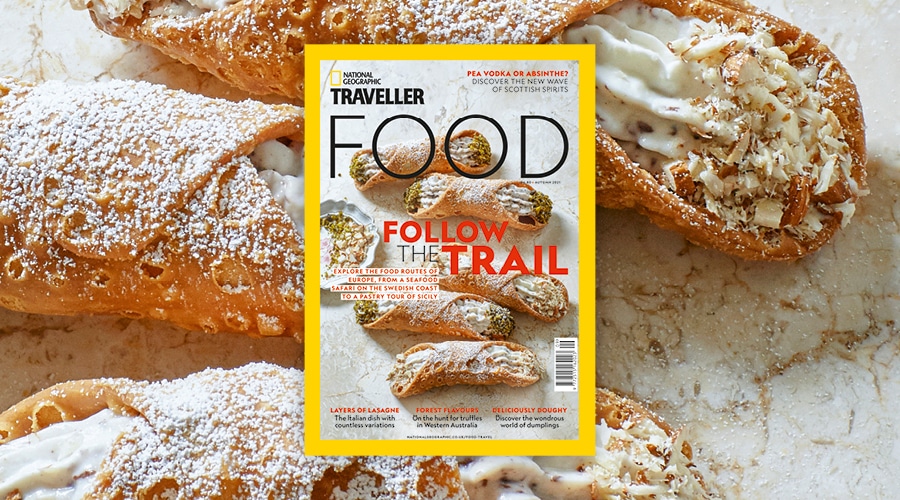 The cover of issue 13 of National Geographic Traveller Food (UK).
