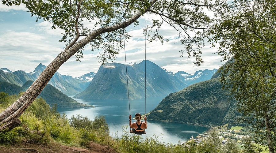 The Sunnmøre Alps, situated in Norway’s western Fjordlands, are a new travel hotspot. Photograph by Getty Images.