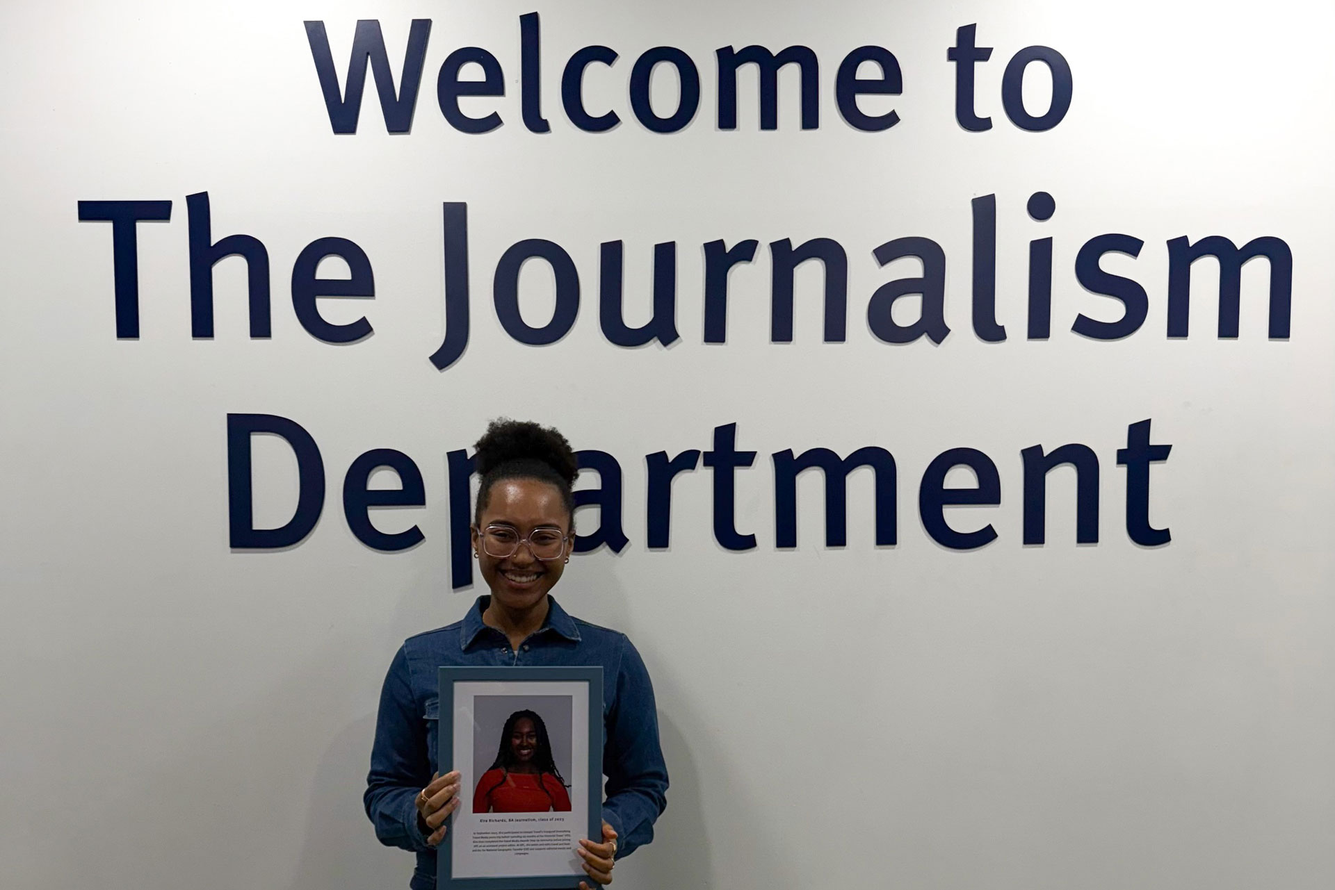 Kira Richards at City University Journalism Department